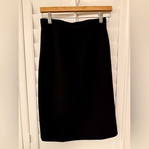 CHANEL Black Sleek Pencil Skirt